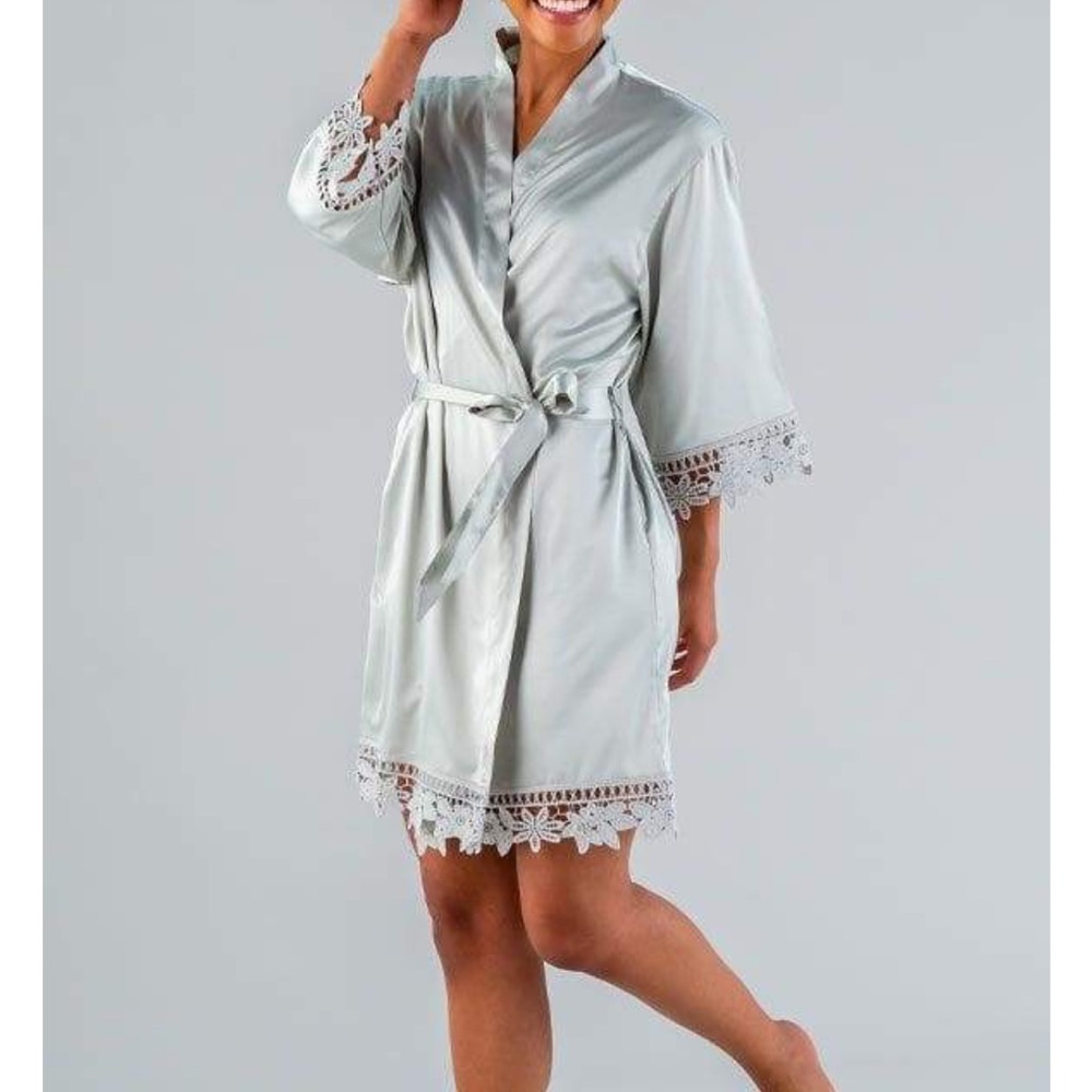 Kennedy Blue Bridesmaid Robe in Sage
